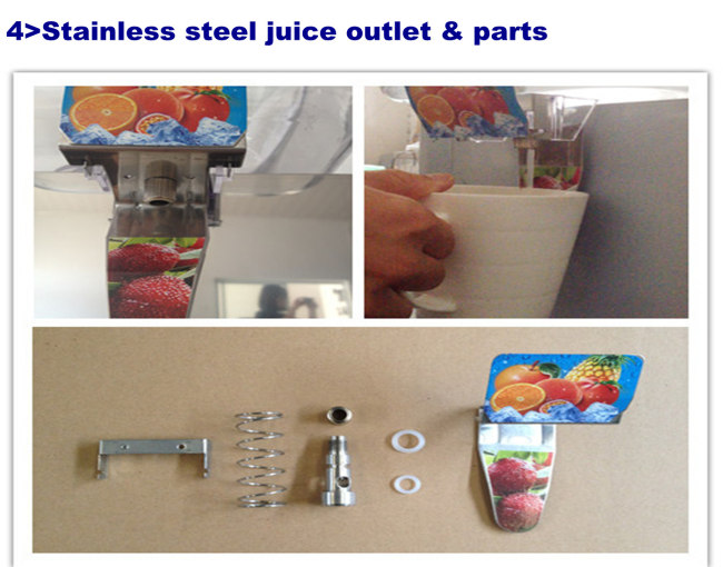 Cylinder fruit juice dispensing machine