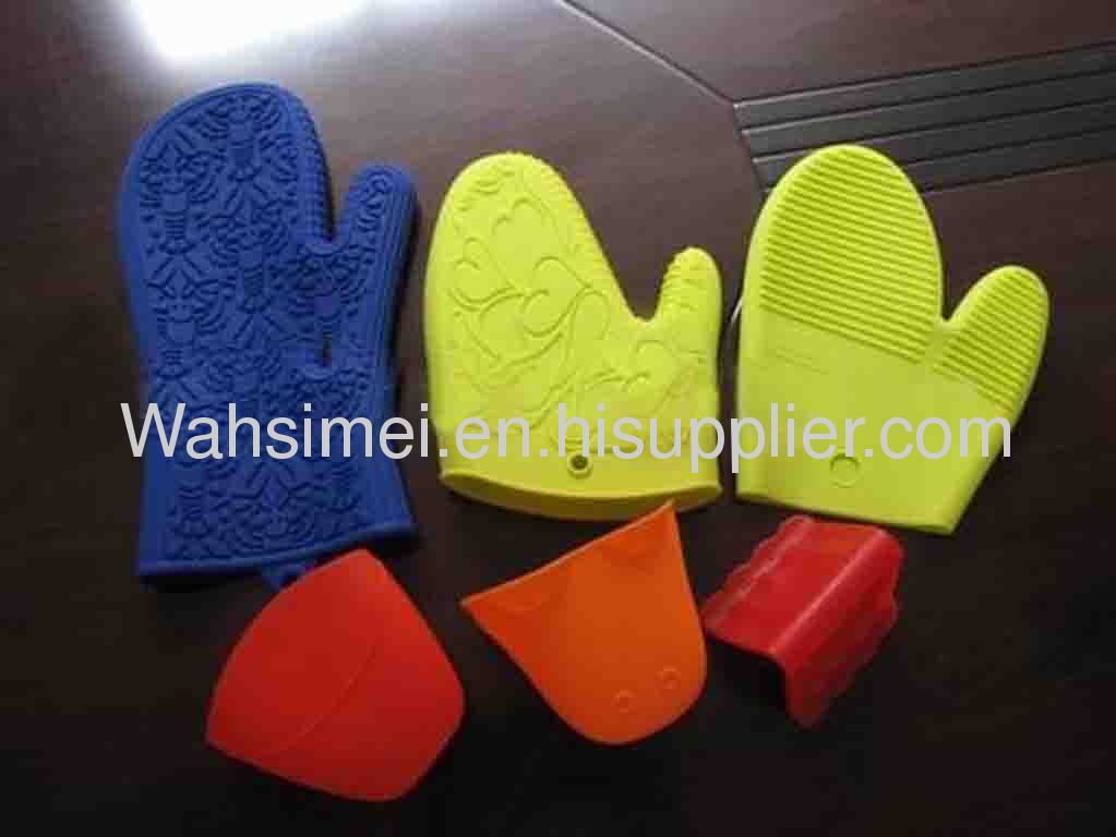 FDA silicone oven mitts for cooking