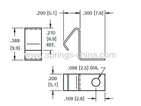 Surface Mount Leaf Spring Contacts For AAA,AAAA Battery