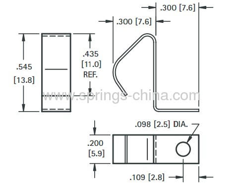 Leaf Spring Contacts For A AA 9V Battery