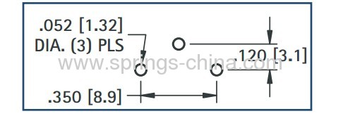 Snap-In PC Button And Leaf Spring Contacts For AAA Battery