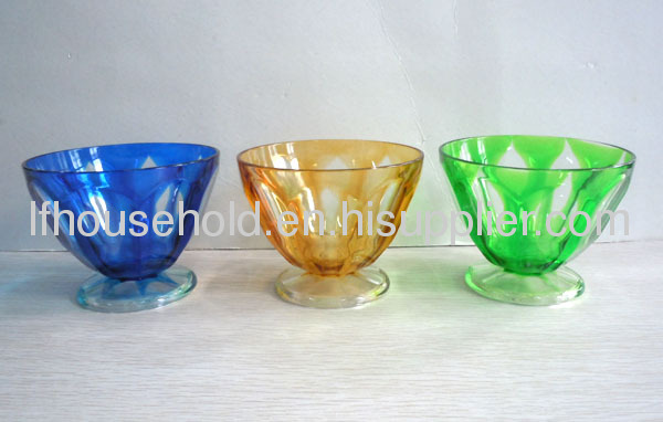 ice cream bowl with double colour
