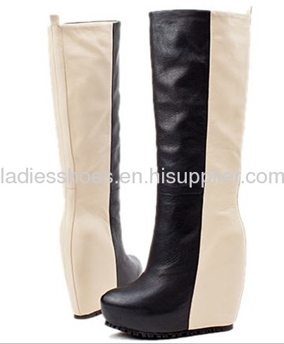 Ladies knee high heel boots