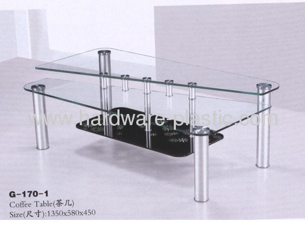 Elegant Glass Chinese Tea Table Design