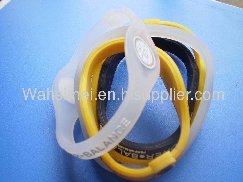 Silicone power wristbands with customized logo