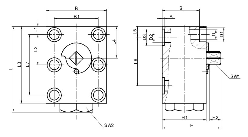 Hydraulic KHP manifold mounting high pressure ball valves