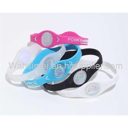 Fashion silicone wristband energy balance bracelets