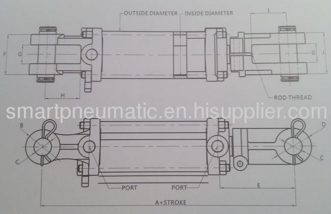 High Quality Tie Rod Oil Cylinder series.