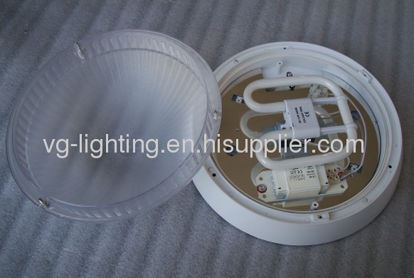 Ceiling Lamp/Made of PC / IP65/ Suitable for 2D PL E27 tube and bulb