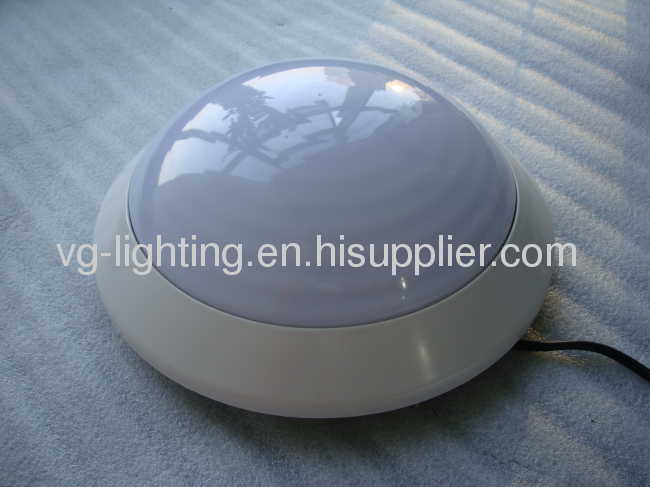 plastic ceiling lamp/IP54/PC material/for 2D PL E27 bulbs