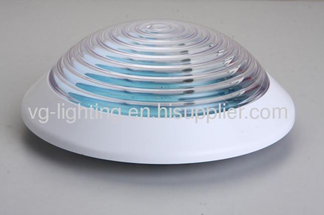 Round Plastic Ceiling Lamp/Made of PC / IP54/ Suitable for 2D PL E27 bulb