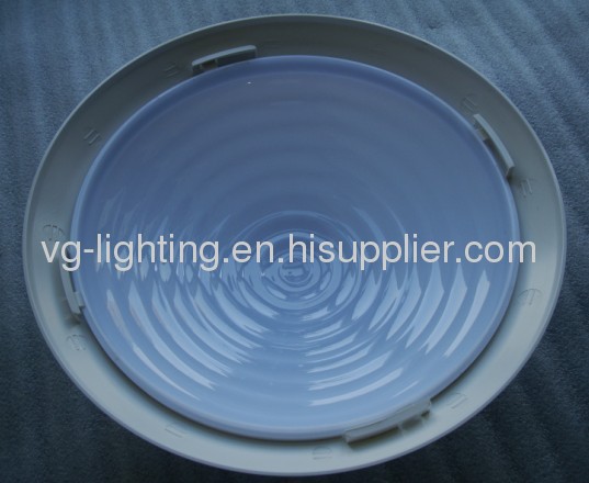 Round Plastic Ceiling Lamp/Made of PC / IP54/ Suitable for 2D PL E27 bulb