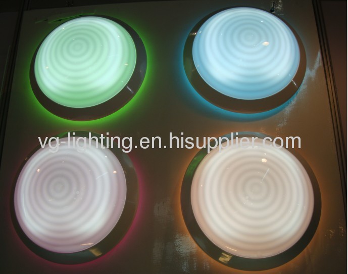 Round Plastic Ceiling Lamp/Made of PC / IP54/ Suitable for 2D PL E27 bulb