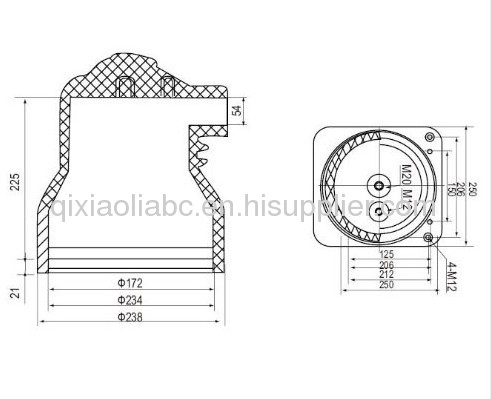 Isolation contact spout bushings 