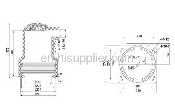 Isolation contact spout bushings 