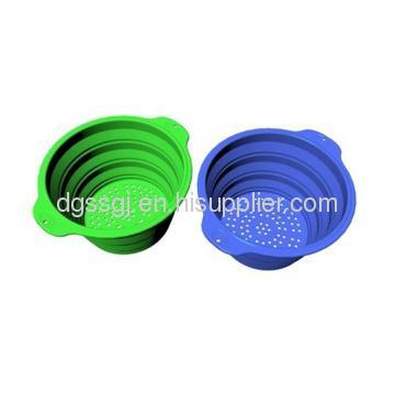 Folding silicone bowl / silicone food steamer 