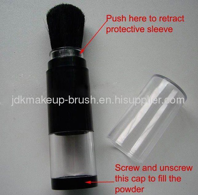 Refillable Dispensing Makeup Powder Brush