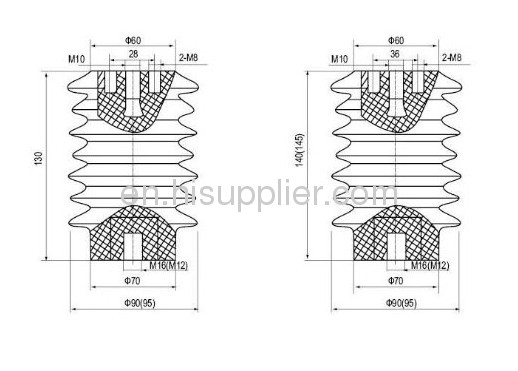 Epoxy resin support insulator 