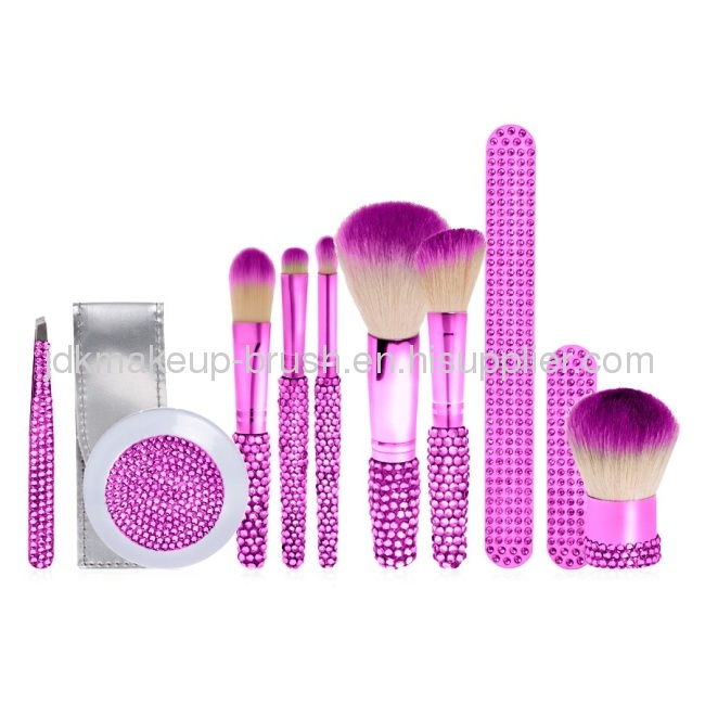 11-Piece Gem Makeup Brush set