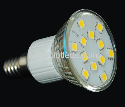 2.4W E14 12SMD spot light