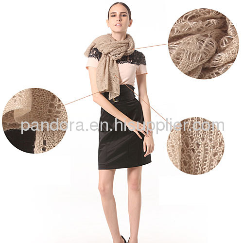 Wholesale Mori Girl Fashion Mohair Infinity Knitting Lace Scarf Shawls Pattern