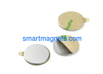 Neodymium disc magnet self-adhesive
