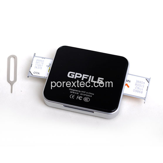 Mini GPFILE External Bluetooth Dual SIM Converter for Apple and Android