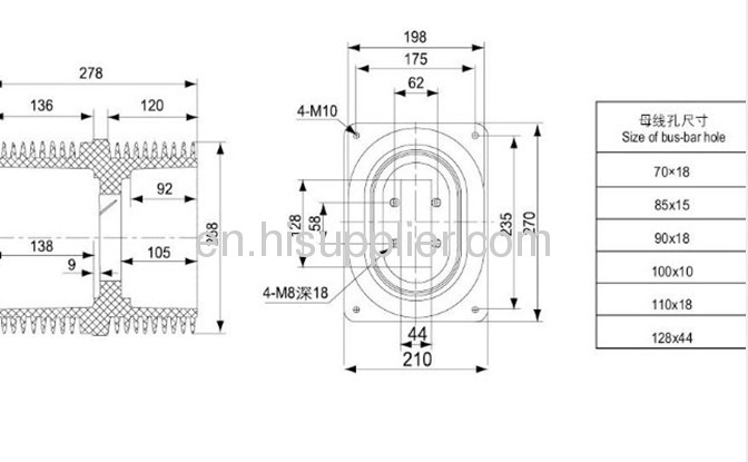 Epoxy bushing insulator 