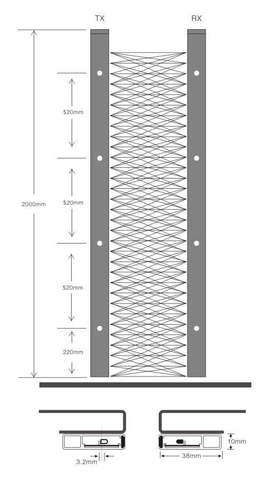 LC17-D Elevator Light Curtain