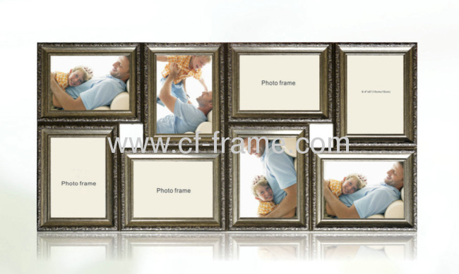  8 opening PS wall collage photo frame
