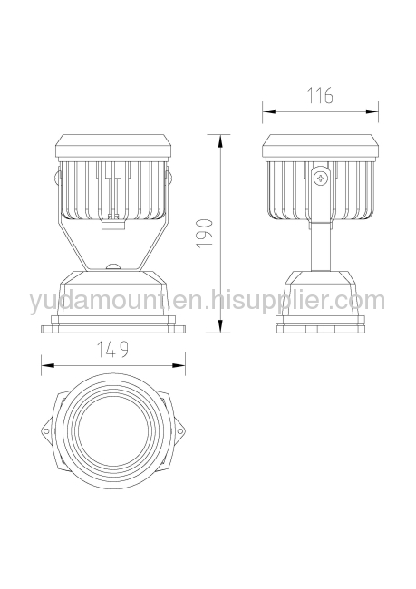 CREE XTE-HEW LED 3.3W led rounded flood lighting