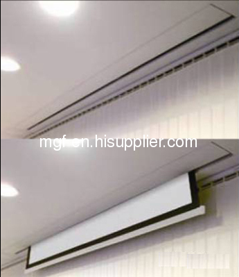 Matte white electrict projection screen 