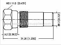 HFC network system 75ohm watertightF connector 