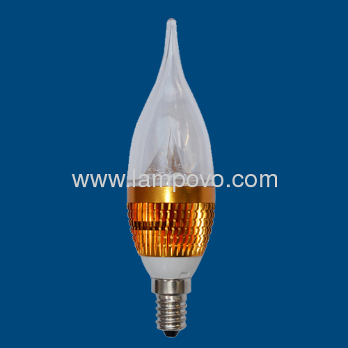  F37 E14 3*1W 4W LED CANDLE FLAME