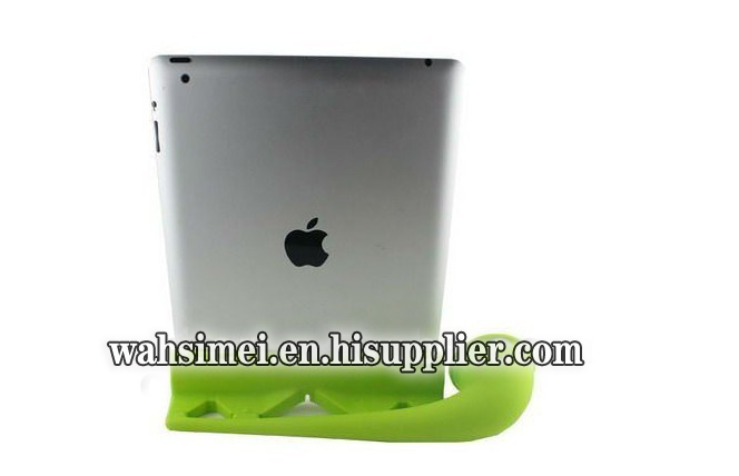 2012 new silicone ipad horn stand speaker for ipad