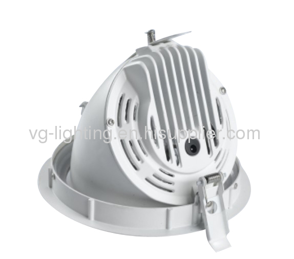 white color 8W/10W/20W Aluminium adjustable Round COB LED downlight