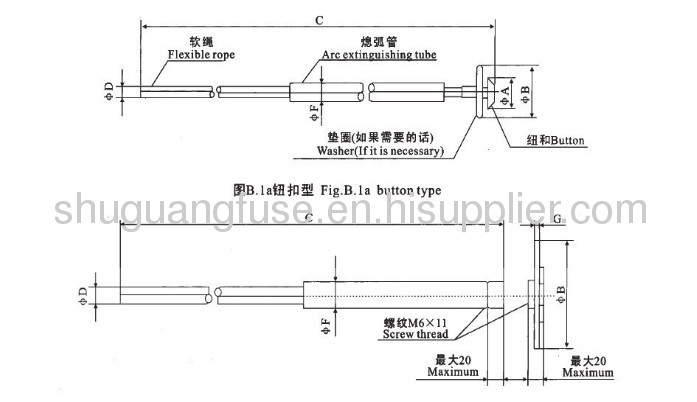 Type K High Voltage Fuse Link