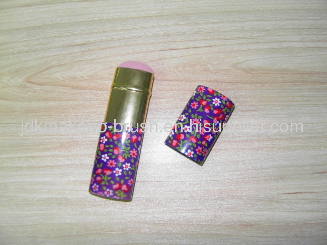 Retractable Make-Up Brush flower pattern