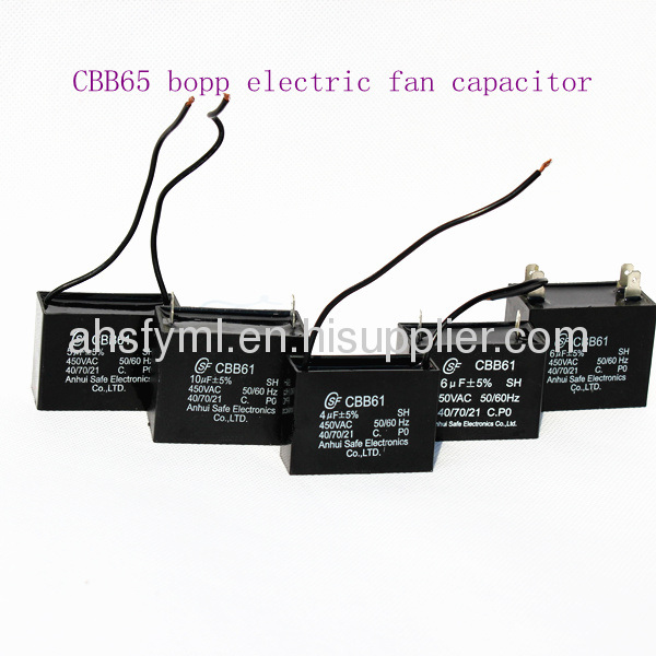 P0 plastic CBB61 ceiling fan capacitor running capacitor