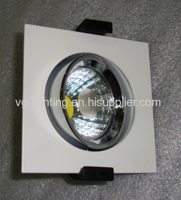 7W Aluminium with Reflector square COB LED ceiling soptlights