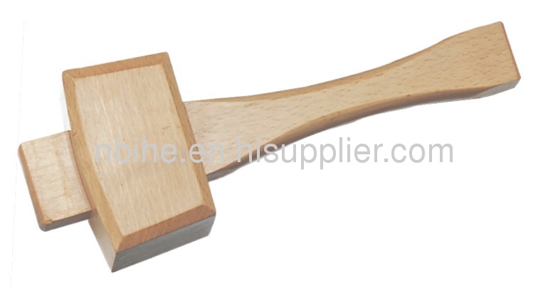 Wooden mallet hammer