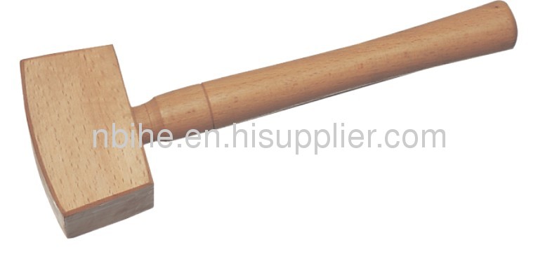 Wooden mallet hammer