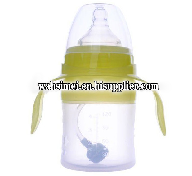 Silicon baby feeding bottle