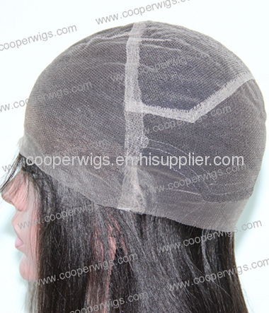 Fashion Yaki Straight Virgin Brazilian Hair Lace Wigs Wholesale