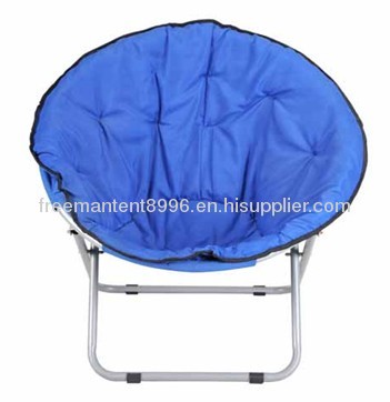 Blue Outdoor Furniture Travelling Folding Moon Beach Chair