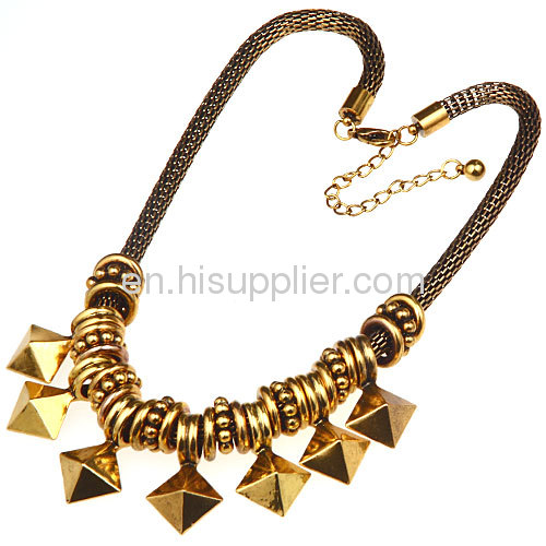 Fashion Punk Gothic Gold Plated Jewelry Snake Chain Necklace