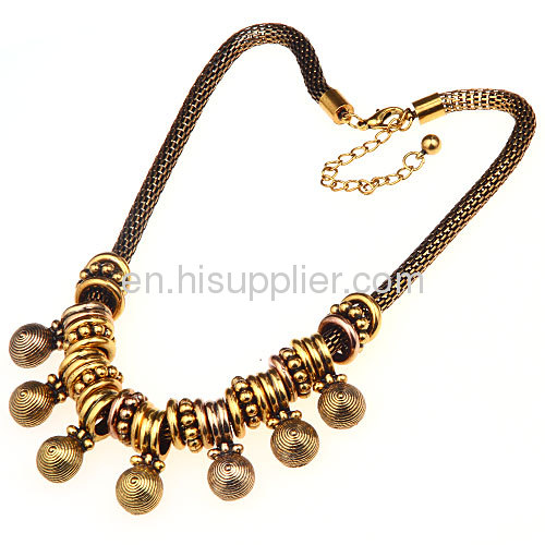 Fashion Punk Gothic Gold Plated Jewelry Snake Chain Necklace
