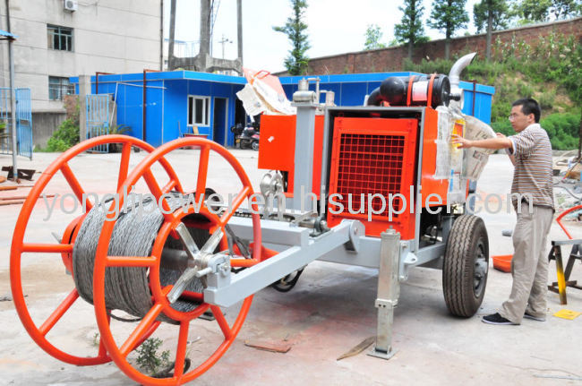 180KN linepull hydraulic pressure cable puller stringing equipment