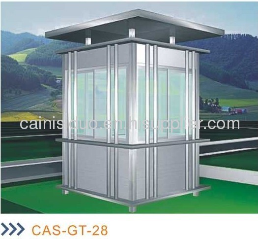 Traffic highway toll charge booth