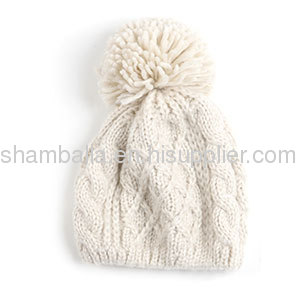 Wholesale Ladies Fashion Knitting Hat Chunky Knitted Wool Hats
